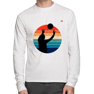 Imagem de Camiseta Algodão Vôlei Vintage Sunset Manga Longa - Foca na Moda, Bran