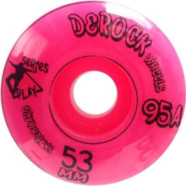 Imagem de Roda De Skate Derock 53mm 95A Series Play, Play 53mm pink