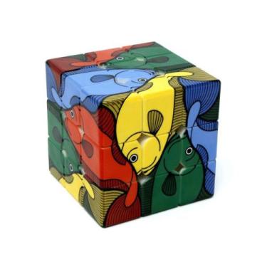 Imagem de Cubo Mágico Personalizado 3x3x3 Profissional - Vinci Cube Fish - Cuber