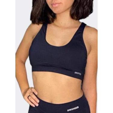 Imagem de Top Mayra Fitness Feminino Drisheer 7023 Cavado Nas Costas Forro, G, P