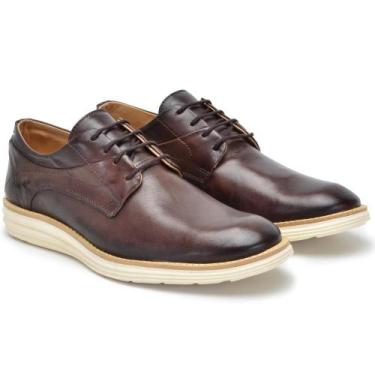 Imagem de Sapato Social Masculino Oxford Couro Confortável Cadarço - Mila Marque