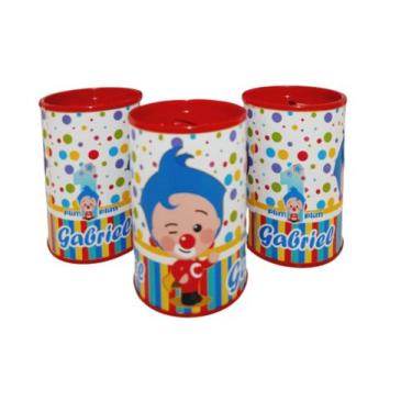 Imagem de Kit 10 Cofrinhos Personalizado Palhaço Plim Plim - Orvalho Festas