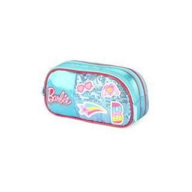 Imagem de Estojo Triplo Escolar Infantil Meninas Barbie ei47705 - Luxcel