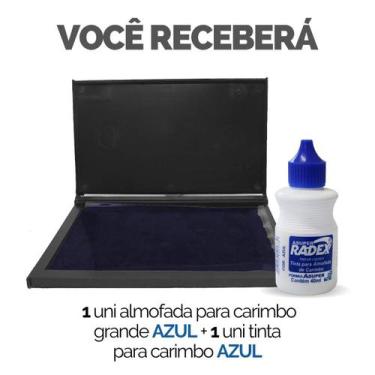 Imagem de Kit Tinta Refil + Almofada Carimbo Alto Rendimento - Escolha Seu Kit -