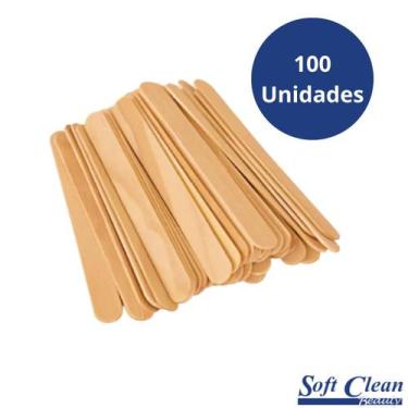 Imagem de Palito para Depilação Soft Clean (Abaixador de Língua) 100 Uni Cod: 16