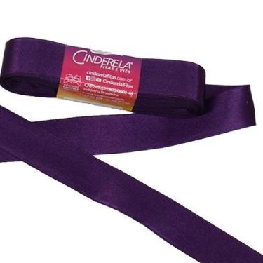Imagem de Fita de Cetim nº 05 22mm com 10 Metros - Cinderela, 27 - ROXO