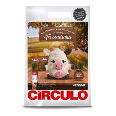 Imagem de Kit Meu Primeiro Amigurumi Fazendinha Círculo - Vaquinha