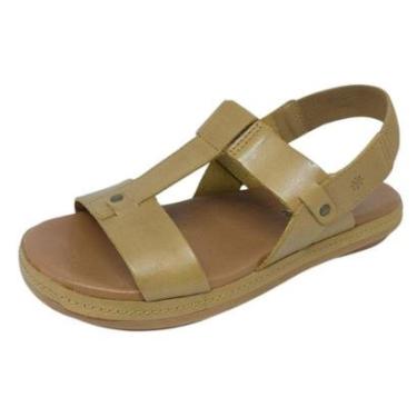 Imagem de Sandália Feminina Couro Estilo Rustico Conforto New Face-Feminino