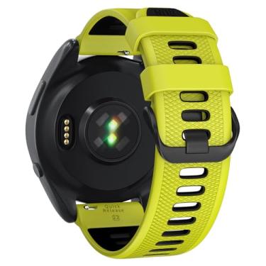 Imagem de U-LIMVE Pulseira de relógio para Garmin Forerunner 265/Forerunner 255/Vivoactive 4/Venu 3/Venu 2, pulseira de silicone de liberação rápida de 22 mm