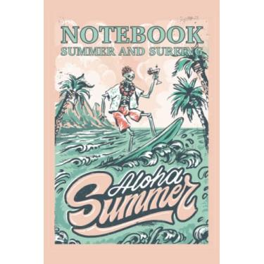 Imagem de Cuaderno de verano y surf: Notebook de verano y surf 120 páginas forradas, tamaño 15, 24 x 22, 86 cm