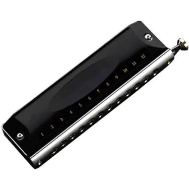 Imagem de Para Iniciantes harmônica Gaita Cromática De 48 Tons Com 12 Furos E Capa De Cobre Espessada, Gaita De Desempenho De Nível Profissional