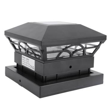 Imagem de Luzes de Poste Solar, 2 Modos LED Luzes de Poste de Cerca de Deck Movidas a Energia Solar para Postes 3,5x3,5 4x4 5x5, Liga/desliga Automática, Pátio de Paisagismo LED, Jardim