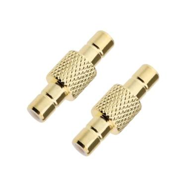 Imagem de ECSiNG 2 peças SMB macho para SMB macho reto RF 50 Ohm adaptador conector SMB macho para macho conversor para antenas de TV, dispositivos LAN sem fio, cabo coaxial, rádios Wi-Fi