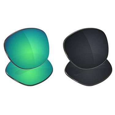 Imagem de Galvanic Lentes de reposição para óculos de sol Ray-Ban RB3539 54 mm - Jade + preto polarizado - Pacote combo