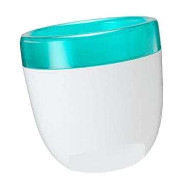 Imagem de Gralara Decoração de vaso autoirrigável 5 polegadas vasos internos e externos separados presente vaso de plantas vaso de flores para mesa centro de mesa mesa, Branco