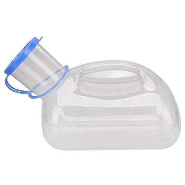 Imagem de Urinóis para Homens, Frascos de Xixi para Homens Frasco de Urina Com Tampa Recipiente de Urina de Plástico Transparente 1000ML Urinol Masculino Portátil para Viajantes Com
