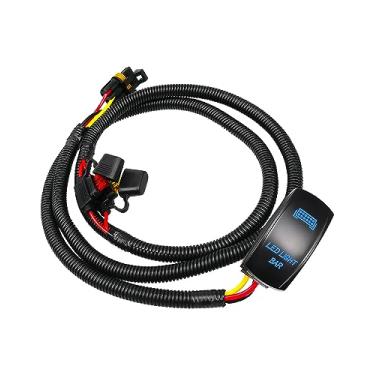 Imagem de TIKSCIENCE Kit de fios de plugue de barramento elétrico Pulse adequado para Polaris Ranger Crew XP General RZR RS1 2018-2022 com interruptor basculante liga/desliga