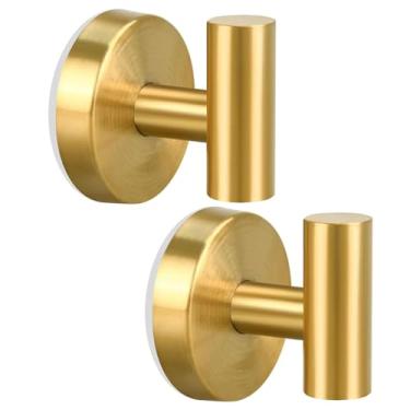 Imagem de Efanr Ganchos de ventosa para chuveiro, ganchos de toalha de aço inoxidável para banheiro, cozinha, parede, vidro, espelho, azulejo, suportes para pendurar toalhas de banho, roupões de banho, casaco