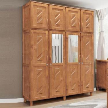 Imagem de Guarda-Roupa 8 Portas 3 Gavetas Grécia Freijó Madeira Pinus - Cavazott