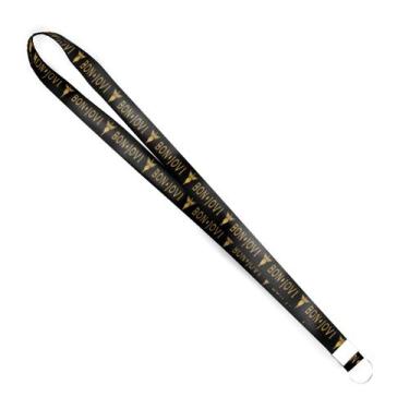 Imagem de Cordão Chaveiro Kit de 10 Bon Jovi Preto Grande Premium - Império da I