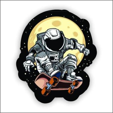 Imagem de Adesivo Sticker Vinil Impermeável Astronauta Skatista - Império da Imp