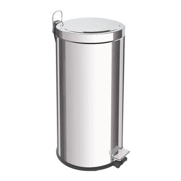 Imagem de Lixeira Tramontina Brasil Com Pedal 30l Redonda Inox 94538130