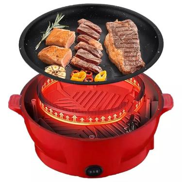 Imagem de Panela Frigideira Elétrica Antiaderente 26cm 600W