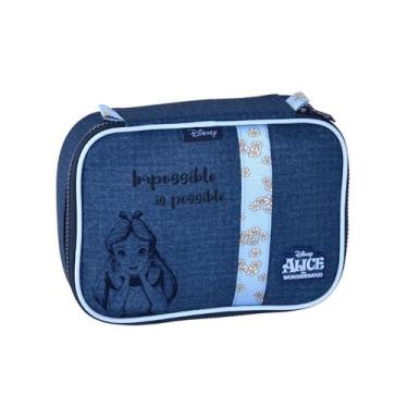 Imagem de Estojo Box Alice no Pais das Maravilhas Juvenil 100 Pens - Disney, Azu