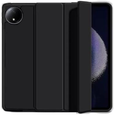 Imagem de Capa Smart Case Compatível Para REDMI PAD SE 8.7'' (2024) C/Suporte- Preto Leve, PU de qualidade,Anti-impressões digitais,Resistente a arranhões (Precauções:Não aplicável a REDMI PAD 10.61'' E 11'')