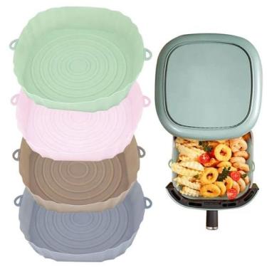 Imagem de Cestos de silicone para Aer fryer  kit com 3 cestos tamanho diametro 2