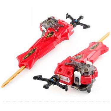Imagem de Lançador de Beyblade Rotação Dupla B-200 - A - Flame, Vermelho