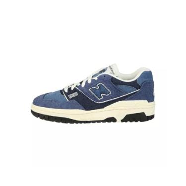Imagem de New Balance Tênis feminino 550, Azul marinho/azul garça/angorá, 34