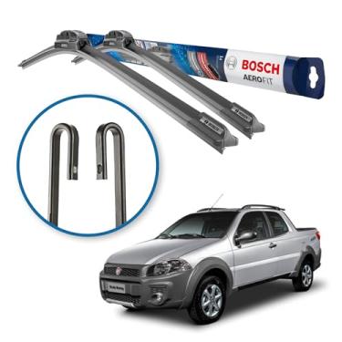 Imagem de Palheta Limpador Parabrisa Aerofit Par de Palheta Limpadora Dianteiro Original Fiat Strada 2020 2021 2022 2023 2024 2025