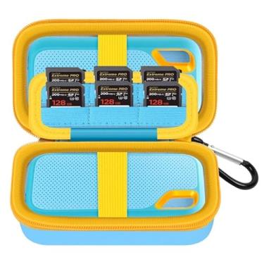 Imagem de Capa compatível com SanDisk Extreme Pro/para SSD portátil SanDisk 1TB 2TB 4TB 500GB/ para Crucial X9 X10 Pro unidade de estado sólido externo, bolsa de armazenamento de viagem para 2 SSD e cartão SD