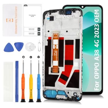 Imagem de A-MIND Para Oppo A38 4G CPH2579 LCD de 6,5 polegadas com moldura de substituição para tela LCD Touch Digitizer Screen Assembly com ferramentas de reparo