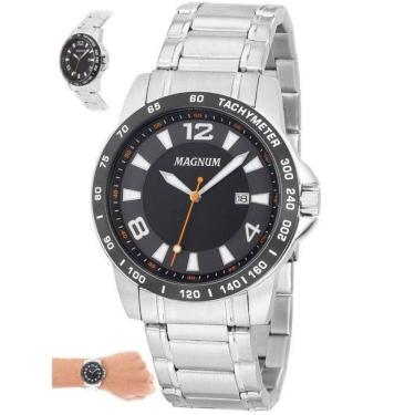 Imagem de Relógio Magnum Masculino - Ma33086t Casual Prateado