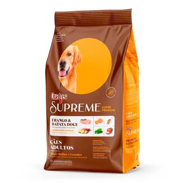 Imagem de Ração Quatree Supreme Cães Adultos Raças Médias e Grandes Frango e Batata Doce - 15kg