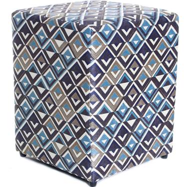 Imagem de Puff Quadrado 45cm Decorativo Estampado