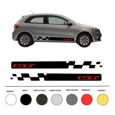 Imagem de Kit C/ 2 Adesivo Faixa Lateral Gol Volkswagen Compatível - onl
