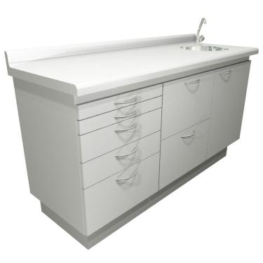 Imagem de Móveis Odontológicos - Triplo Light -gaveteiro/aparelhos/pia