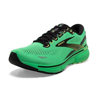 Imagem de Brooks Tênis de corrida masculino Ghost 15 Neutral, Verde/preto/verde afiado, 38