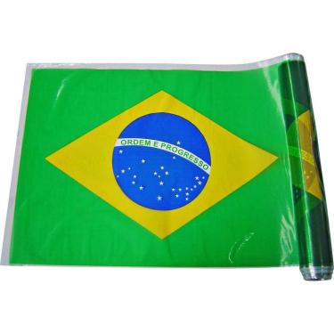 Imagem de Plastico para Encapar 25M 38CM Bandeira do Brasil