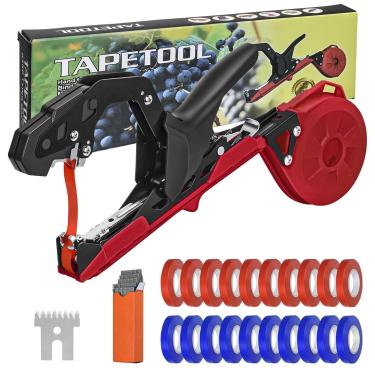 Imagem de RUKHOOL Máquina de Amarrar Plantas Atualizada para Amarrar Tomates E Uvas Rapidamente Ferramenta de Fita de Jardim para Jardineiros Agricultores com Lâmina Sk5 Fitas de Jardim E Grampos de Reposição