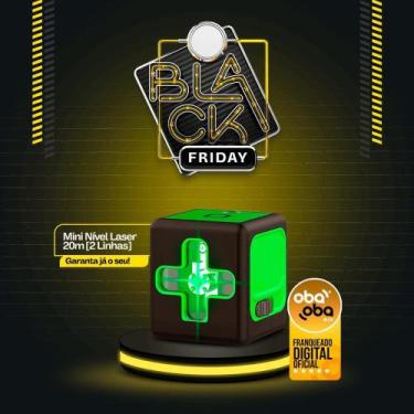 Imagem de Nível Laser 3D 12 Linhas Verde Recarregável + Controle + Bolsa+2 Bater