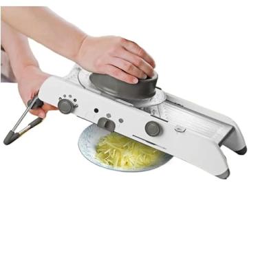 Imagem de Ralador e fatiador profissional de vegetais em aço inoxidável multifuncional