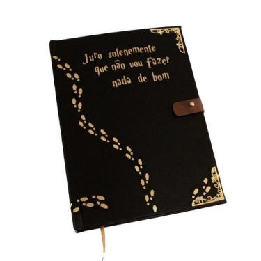 Imagem de Caderno Feito à Mão Grimório Harry Potter - Malfeito Feito A5 200 Folh
