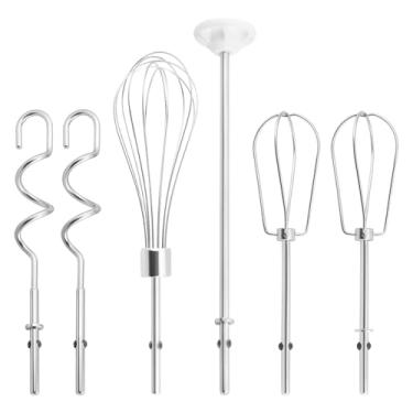 Imagem de Dairrr Fuuu Batedor Manual, Batedor, Gancho Para Massa E Vareta Para Sistema De Batedeira Ninja Foodi Power Mixer Série Ci100, Acessórios De Reposição Para Batedeira Manual Ci100, Ci101, Cc105A, Ci1