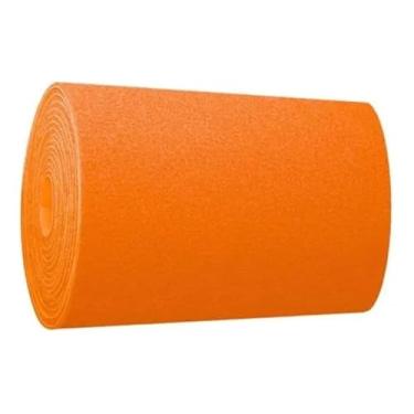 Imagem de Tapete Capacho Passadeira Vinil Antiderrapante 60cm X 1m (Laranja)