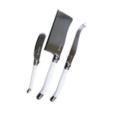 Imagem de Conjunto De (3 Peças), Facas Para Queijo Laguiole Luxo (Branco)