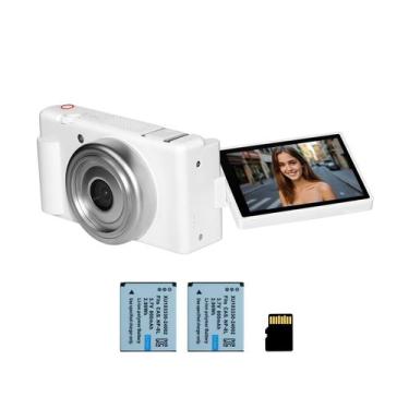Imagem de Câmera digital Lenofocus 5K 4K 80MP 18X Zoom com 2 baterias